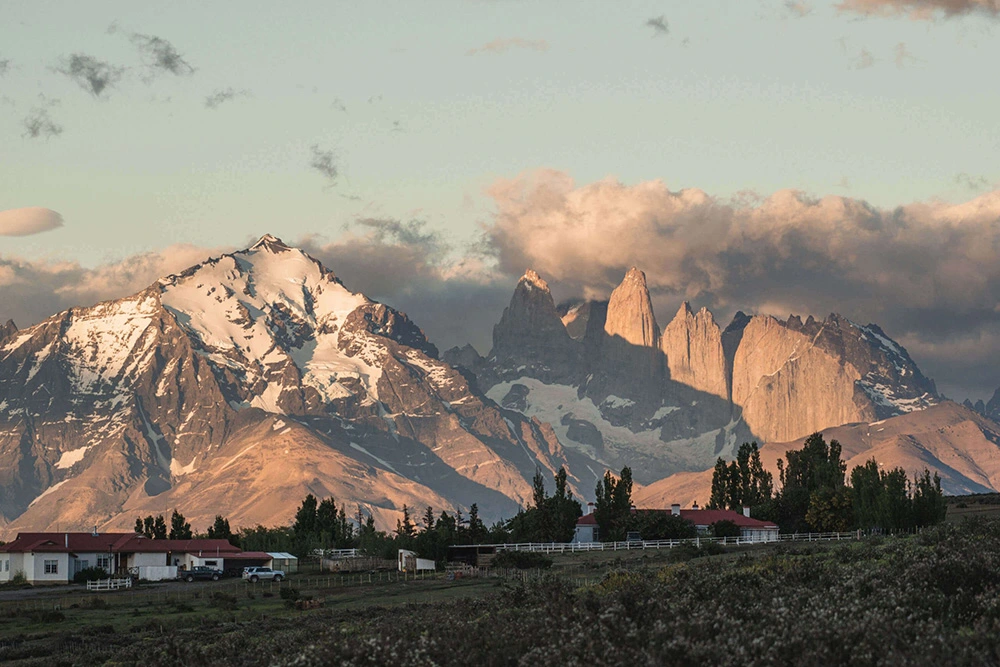 Paysage de montagnes en Patagonie