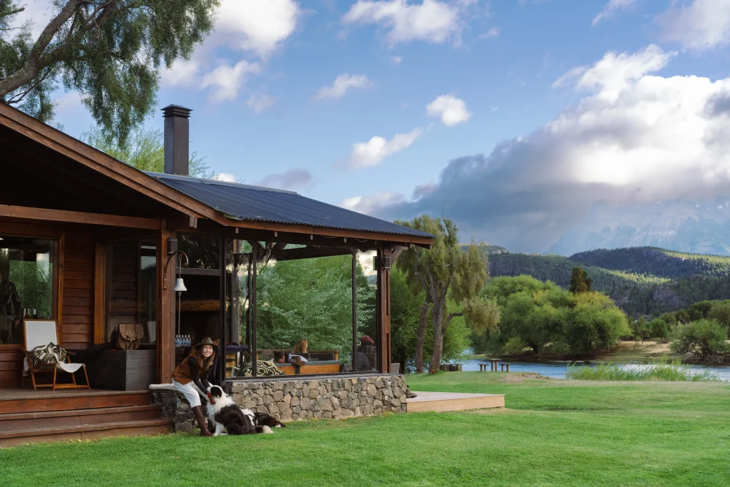 une estancia en patagonie au bord de l'eau